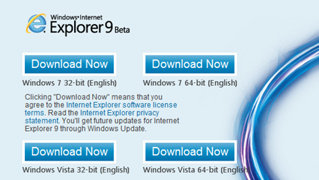 Windows Internet Explorer 9 Beta